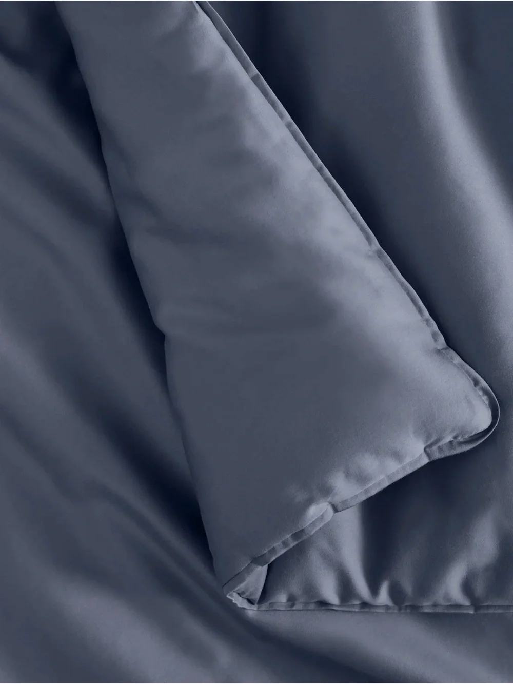 Quince NWOT Cotton Sateen Comforter in Mineral QUEEN